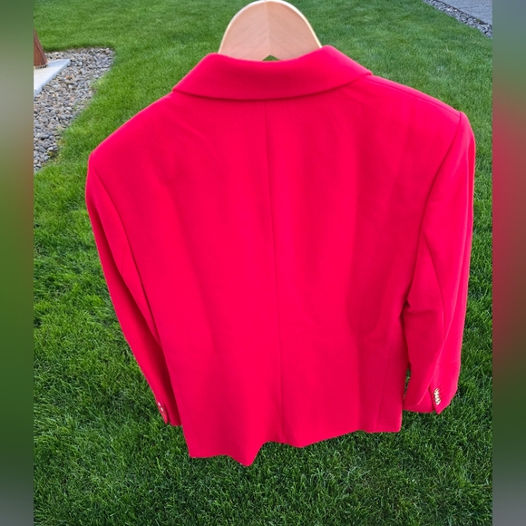 MK Michael Kors Red Women's Blazer NWT sz L - Picture 7 of 10